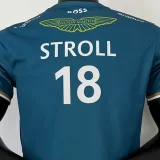 2023 Aston Martin F1 Green Team T-Shirt STROLL #18