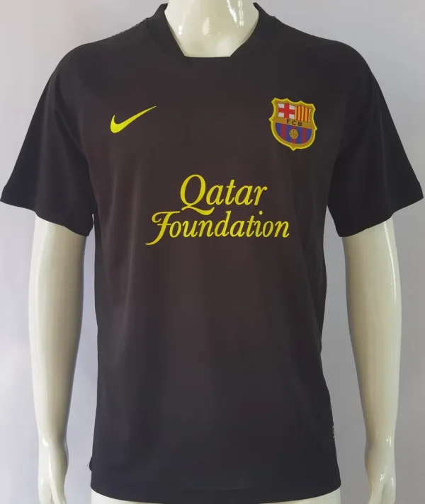 2011/12 Barcelona Away Black Retro Soccer Jersey