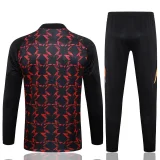 2025 Man United Black Red Sweater Tracksuit