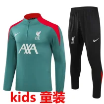 2025 Liverpool Green Kids Sweater Tracksuit