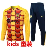 2024/25 Barcelona Yellow Kids Sweater Tracksuit