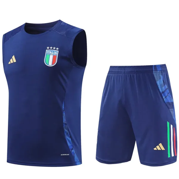 2025 Italy Sapphire Blue Vest Training Jersey