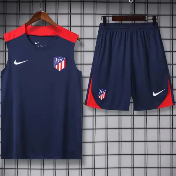 2025 Atletico Madrid Sapphire Blue Vest Training Jersey