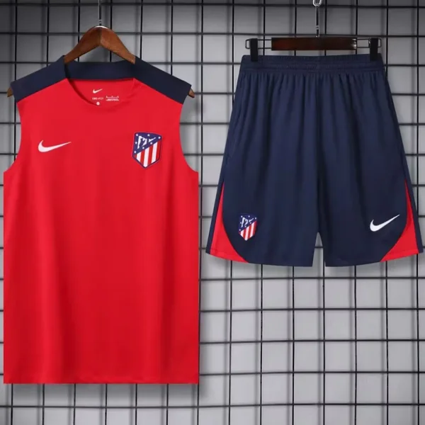 2025 Atletico Madrid Red Vest Training Jersey