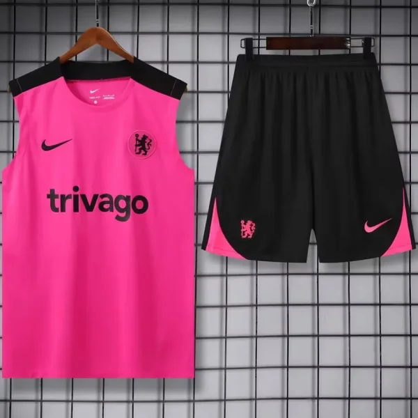 2025 Chelsea Pink Vest Training Jersey