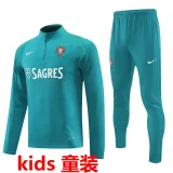2024/25 Portugal Green Kids Sweater Tracksuit