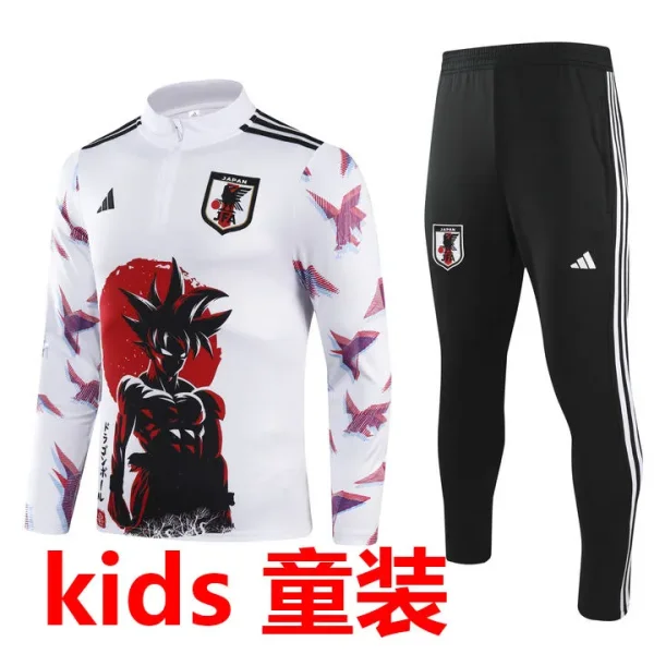 2024/25 Japan White Dragon Ball Kids Sweater Tracksuit