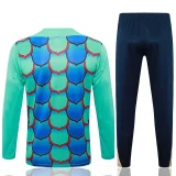 2024/25 Barcelona Green Kids Sweater Tracksuit