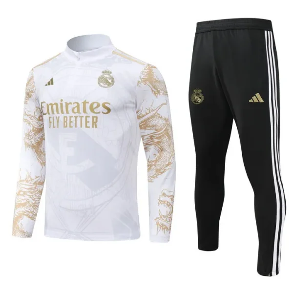 2024/25 RMA White Sweater Tracksuit