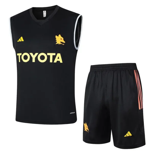 2024/25 Roma Black Vest Training Jersey