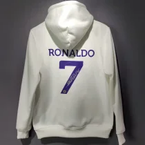 2023/24 Al-Nassr White Hoodie Ronaldo #7
