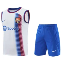 2024/25 Barcelona White Vest Training Tracksuit