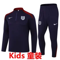 2024/25 England Purple Kids Sweater Tracksuit