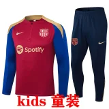 2024 Barcelona Red Kids Sweater Tracksuit