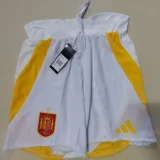 2024-25 Spain White Player Version Shorts Pants