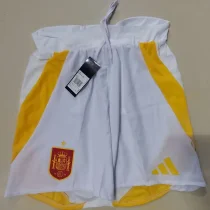 2024-25 Spain White Player Version Shorts Pants