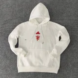 2024 Man United White Hoodie