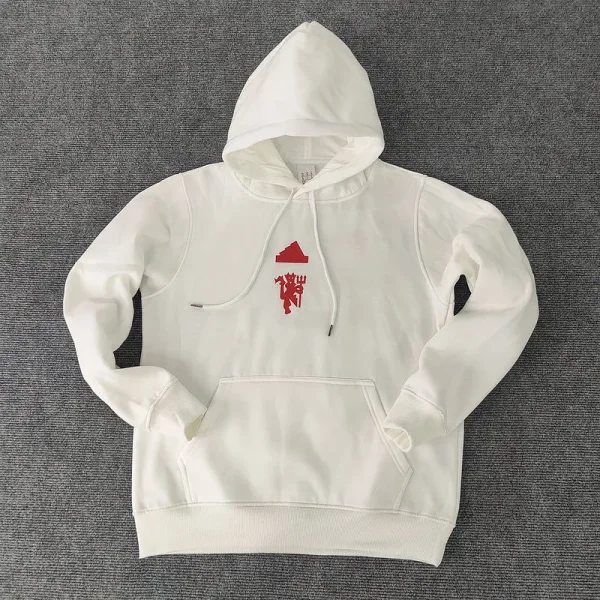 2024 Man United White Hoodie