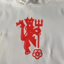 2024 Man United White Hoodie
