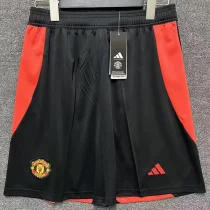 2024-25 Man United Black Shorts Pants