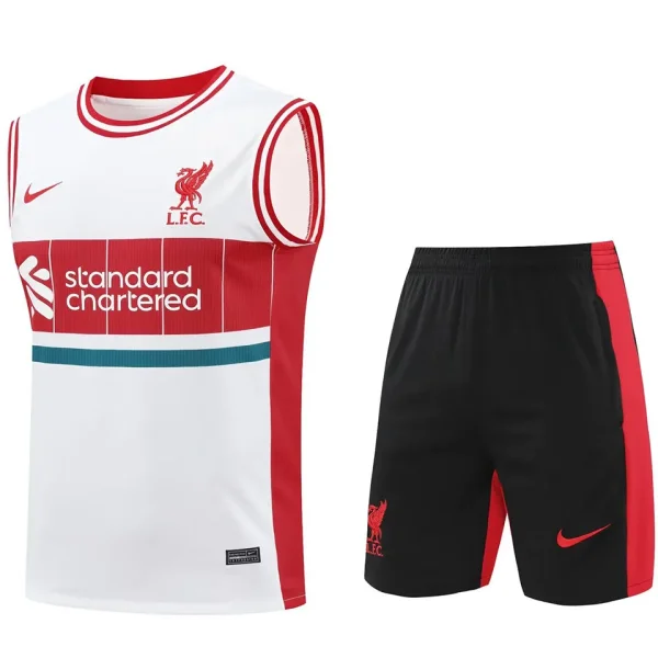 2024/25 Liverpool White Vest Training Tracksuit