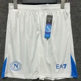 2024-25 Napoli White Shorts Pants