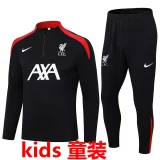 2024/25 Liverpool Black Kids Sweater Tracksuit