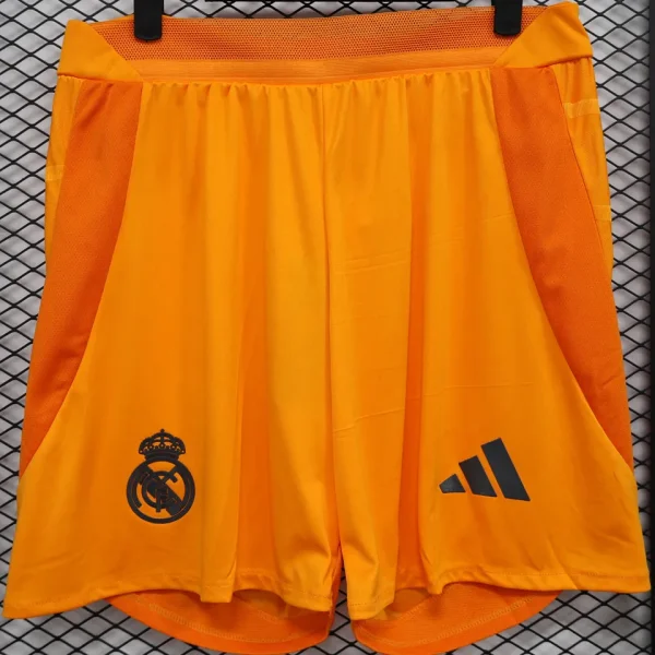 2024/25 RMA Away Orange Player Version Shorts Pants