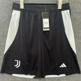 2024-25 Juventus Home Black Shorts Pants