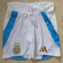 2024-25 Argentina Home White Player Version Shorts Pants