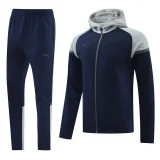 2024/25 PU~ Sapphire Blue Hoodie Zipper Zipper Jacket Tracksuit