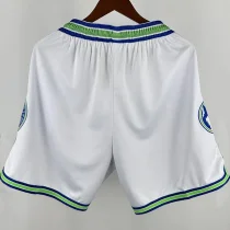2024/25 Timberwolves White Retro NBA Shorts Pants