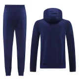 2024/25 PU~ Sapphire Blue Hoodie Zipper Zipper Jacket Tracksuit
