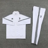 2025 Juventus White Zipper Jacket Tracksuit