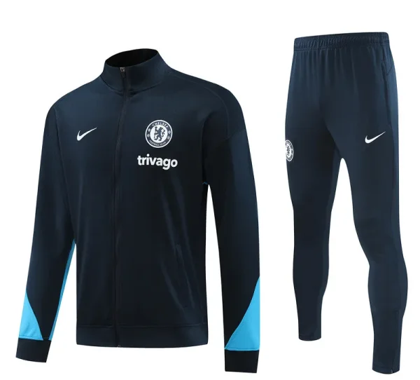 2025 Chelsea Sapphire Blue Zipper Jacket Tracksuit