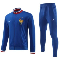 2024/25 France Blue Zipper Jacket Tracksuit