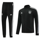2025 Germany Black Zipper Jacket Tracksuit