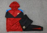 2024/25 Barcelona Bordeaux Hoodie Zipper Jacket Tracksuit