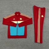 2025 Roma Red Zipper Jacket Tracksuit