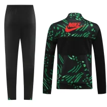 2024/25 Nigeria Black Green Zipper Jacket Tracksuit
