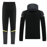 2024/25 BVB Black Hoodie Zipper Jacket Tracksuit