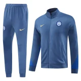 2025 In Milan Blue Zipper Jacket Tracksuit