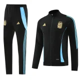 2024/25 Argentina Black Zipper Jacket Tracksuit