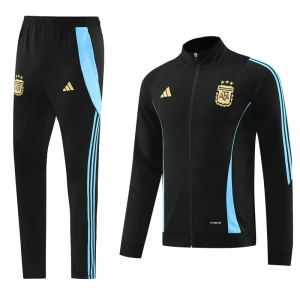 2024/25 Argentina Black Zipper Jacket Tracksuit