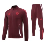 2025 Bayern Red Zipper Jacket Tracksuit