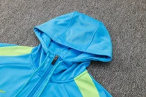 2024/25 Brazil Blue Hoodie Zipper Jacket Tracksuit
