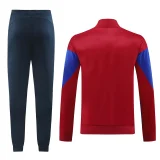 2025 Barcelona Jujube Blue Zipper Jacket Tracksuit