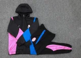 2024 AC Milan Black Hoodie Zipper Jacket Windbreaker