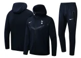 2024/25 Tottenham Black Hoodie Zipper Jacket Tracksuit