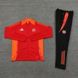 2025 Bayern Red Zipper Jacket Tracksuit